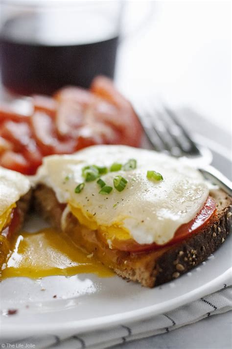 Open Faced Egg Sandwich