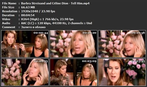 Barbra Streisand and Céline Dion Tell Him mp4 Stoller San Flickr