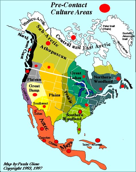 Indians Of North America Map - Eunice Rosalinde