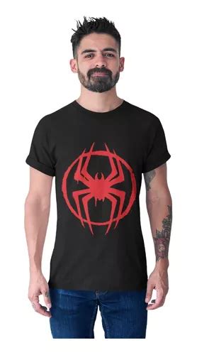 Playera Logo Miles Morales Spider Verse Hombre Ara A Meses Sin Inter S