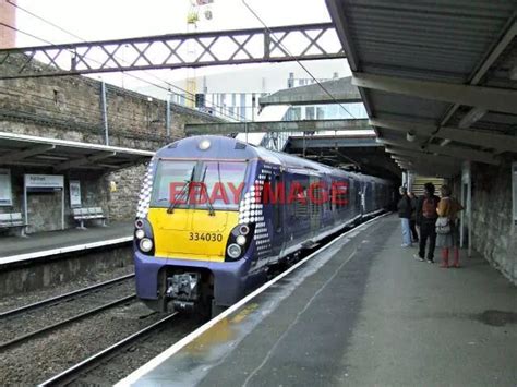 Photo Scotrail Class 334 Train No 334030 At High Street Railway Station With A £1 60 Picclick Uk