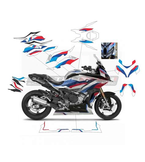 Kit completo para pegatinas blancas de diseño básico BMW S1000XR 2020