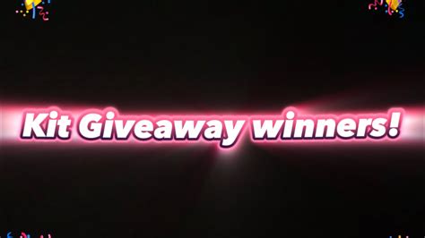 Roblox BedWars Kit Giveaway Winners YouTube