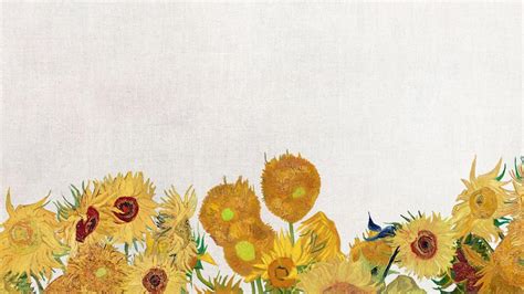 Van Gogh S Sunflower Desktop Wallpaper Premium Photo Illustration