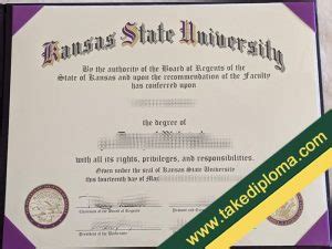 Where To Make Kansas State University Fake Diploma