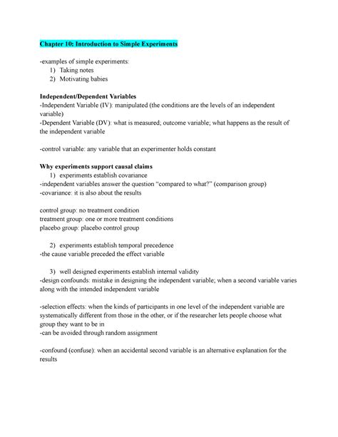 Hdfs Ch Introduction To Simple Experiments Chapter