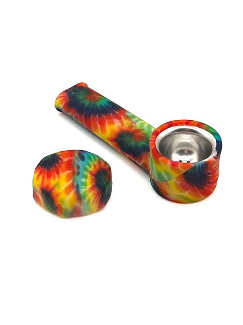 Glow In The Dark Tie Dye Pipe Replacement Screens For Silicone Pipes