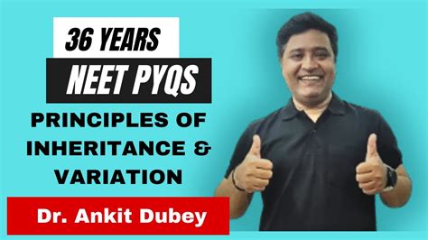 PRINCIPLES OF INHERITANCE VARIATION 36 YEARS NEET PYQs CHAPTER WISE