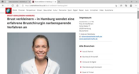 Annika Reinert Fachärztin für Plastische und Ästhetische Chirurgie