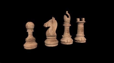 Wooden Chess Pieces on Behance