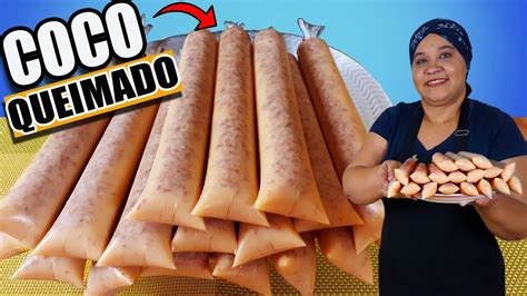 Geladinho de COCO QUEIMADO Cremoso FAÇA E VENDA MUITO YouTube