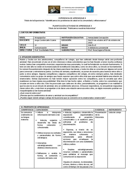 Ada4 Exp5 4to Pdf Cognición Ciencia Cognitiva