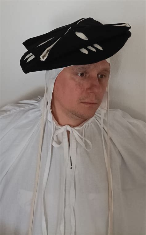 Renaissance Hat Landsknecht Hat Men Hat Slashed Hat Etsy