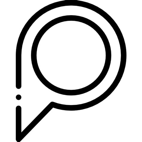 Point Detailed Rounded Lineal Icon