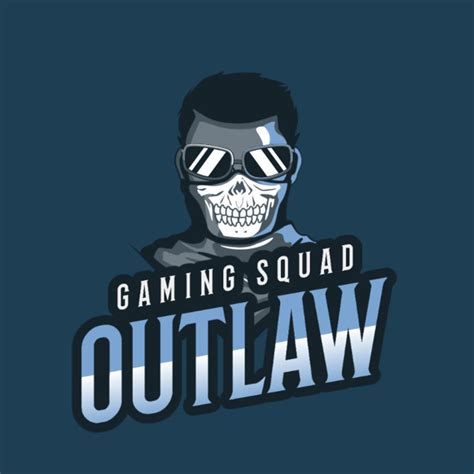 Placeit Logo Maker For A Gaming Squad Featuring An Outlaw Character