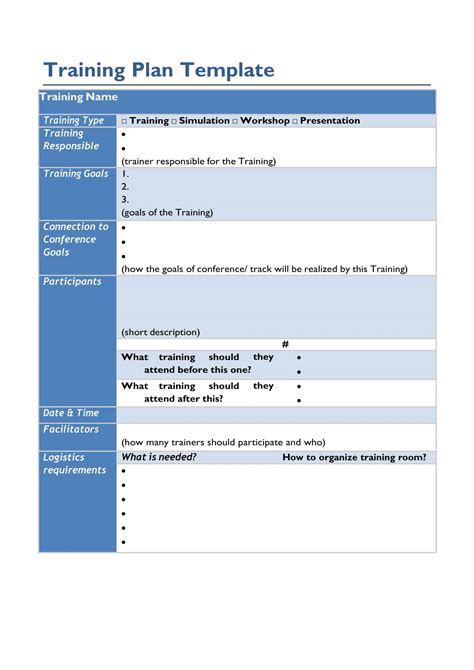 Free Printable Employee Training Plan Templates [Excel, PDF & Word]