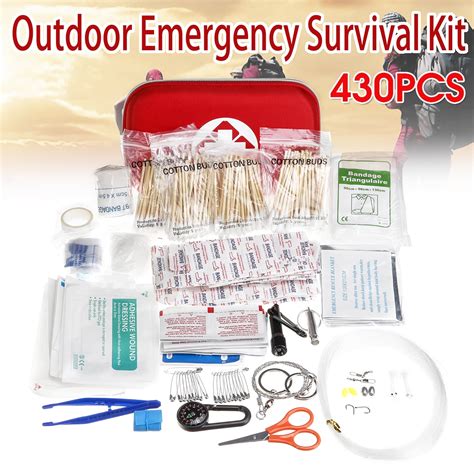 First Aid Outdoor Emergency Sos Survival Kit Gear Travel Camping Multi