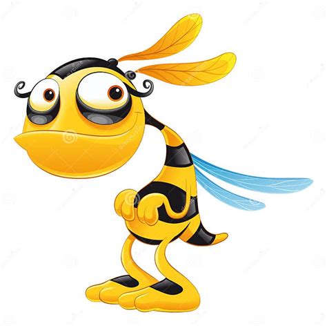 Funny Bee Stock Vector Illustration Of Cute Character 9070085