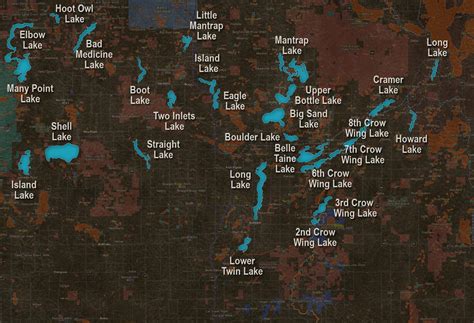 Park Rapids MN Lake Maps - Minnesota Resorts Directory