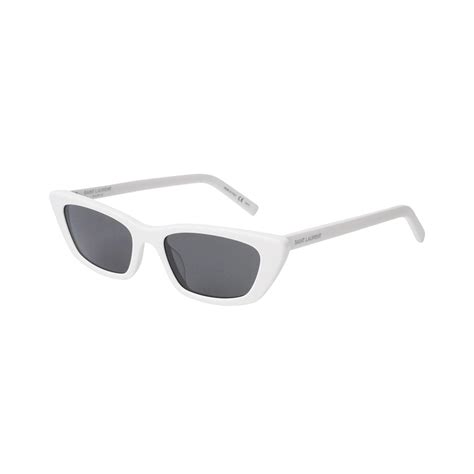 Unisex Cat Eye Sunglasses White Ii Saint Laurent Touch Of Modern