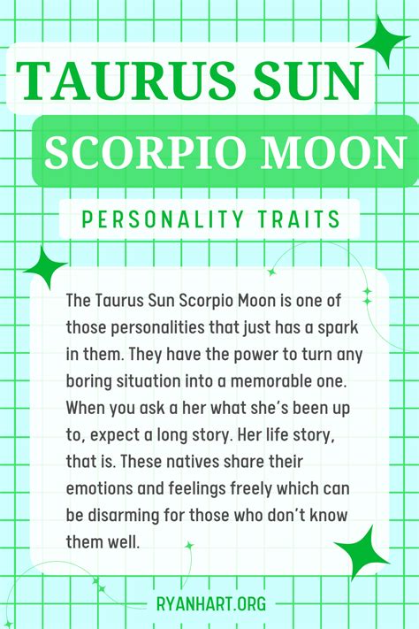 Taurus Sun Scorpio Moon Personality Traits Artofit