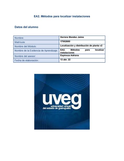 Copia De Tarea Localizacion Y Distribucion De La Planta Localizacion