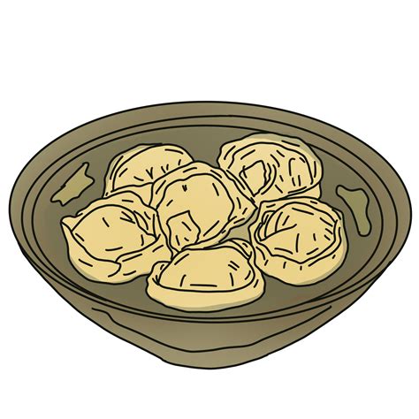 Korean mandu soup 26827944 PNG