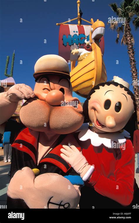 Orlando Universal s Islands of Adventure Popeye Olive Oil characters ...