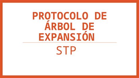 PPTX Protocolo de árbol de expansión DOKUMEN TIPS