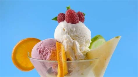 Mixed Ice Cream In Sundae Glass Cup With Stock Video Pond