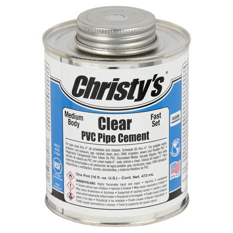 Christy S Pvc Cement 16 Fl Oz Pipe Cement 53uh49 Rh Mclv Pt 12 Grainger