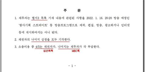 관심도만 높인 김건희 7시간 통화 방송금지 가처분 신청 실시간 베스트 갤러리