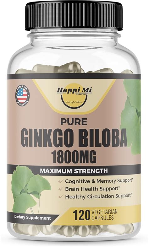 Ginkgo Biloba 1800mg Ginkgo Biloba Organic Ginkgo Biloba Supplements Memory