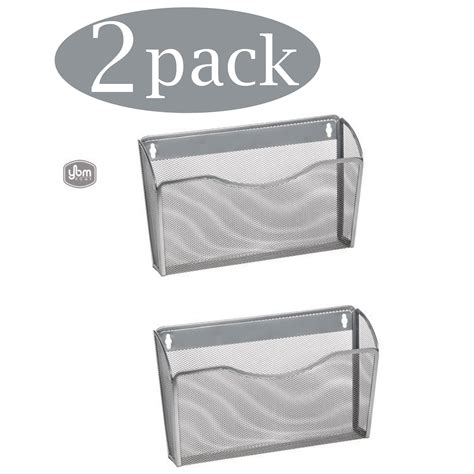 YBM Home Mesh Wall File Organizer Single Pocket For Office 2 Pack