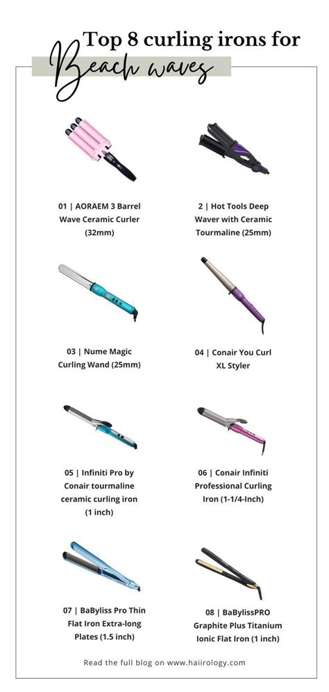 Types Of Curling Irons Good Curling Irons Easy Beach Waves Beachy