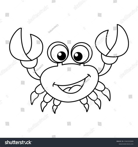 Cute Crab Coloring Pages