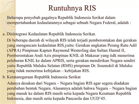 Proses Kembalinya Indonesia Menjadi Negara Kesatuan Ppt Free Download