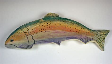 Rainbow Trout Platter Ceramic Fish Platter Fish Plate Ceramic Fish