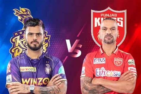 Tata Ipl 2023 Punjab Kings Vs Kolkata Knight Riders Scorecard Winner And Live Updates