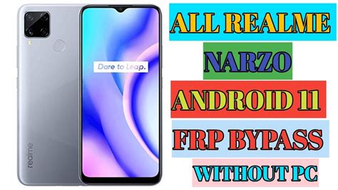 Realme C15 RMX2195 FRP Bypass Android 11 Realme C15 Google Account