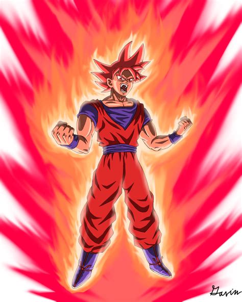 Super Saiyan God Kaioken Goku By Gavwav On Deviantart