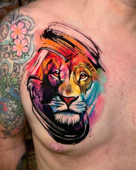 101 Best Lion Chest Tattoo Ideas You Have To See To Believe!