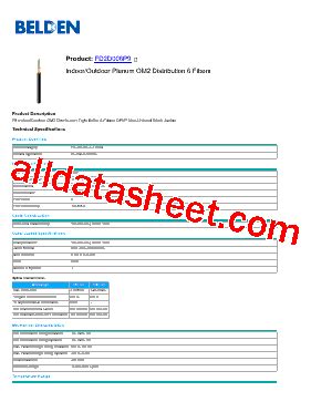 FD2D006P9 Datasheet PDF Belden Inc