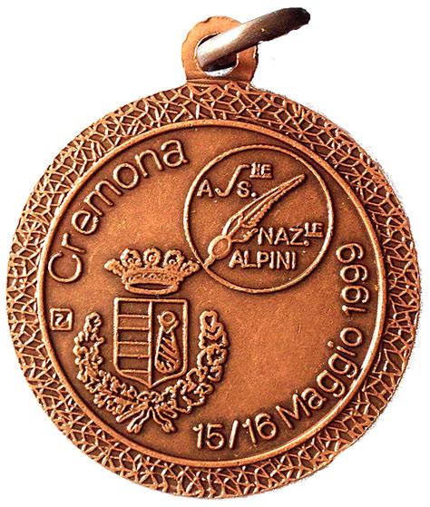 Medal 72° Adunata Nazionale Alpini Cremona Italie Numista