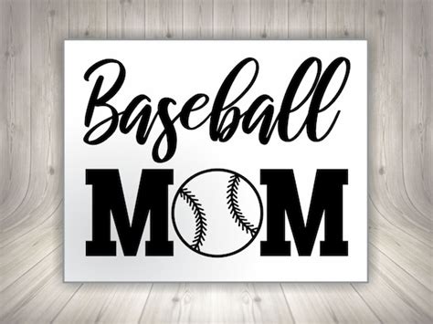 Baseball Mom Png Baseball Mom Svg Baseball Mom Dxf Etsy