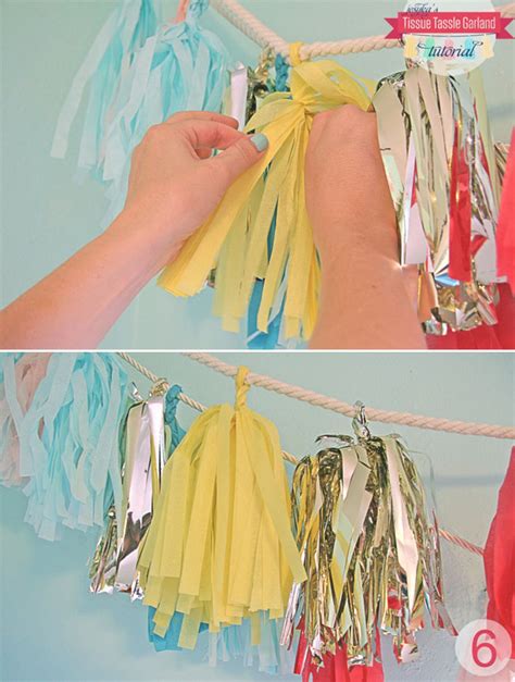 Diy Tissue Tassel Garland