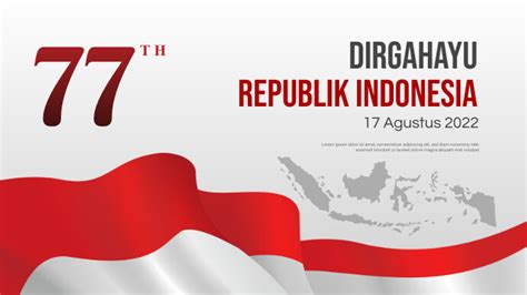 Dirgahayu Republik Indonesia 77 Templat Postermywall