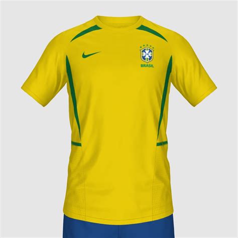 Brazil Home 2002 Retro FIFA 23 Kit Creator Showcase