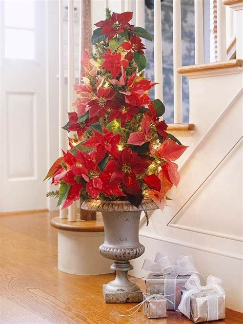 16 Pretty Ways To Display Poinsettias Throughout Your Home Christmas