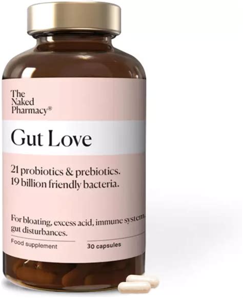 THE NAKED PHARMACY Gut Love Probiotic Prebiotic Bloating IBS Relief 30 Capsules 20 99 PicClick UK